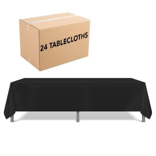TABLE LINEN 62X62 BLACK 6.4 OZ TL 62X62 BLACK CS