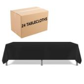 TABLE LINEN 62X62 BLACK 6.4 OZ TL-62X62-BLACK-CS