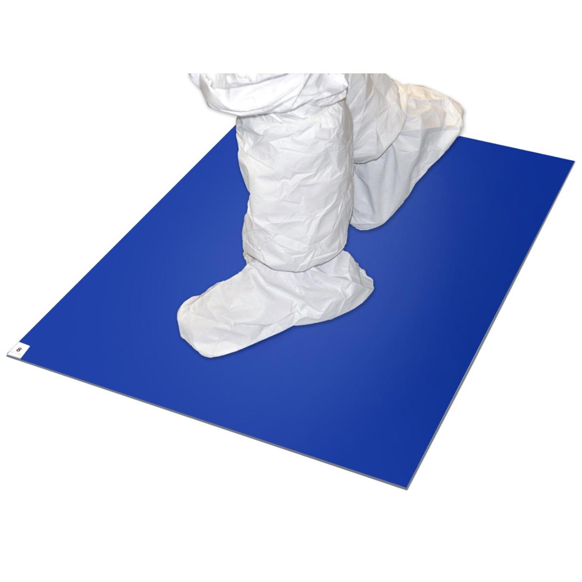 BLUE, 18 X 45 TACKY MAT, 30 SHEETS/MAT, 4 MATS/CASE TT 1845 34B