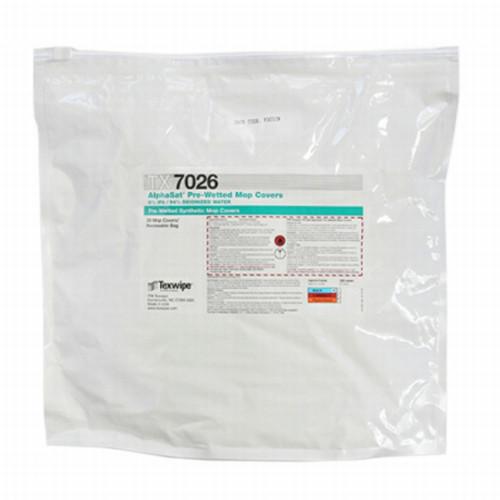 AlphaSat® 6% IPA Pre-Sat Mop Covers, 8x 15 TX7026