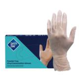Safety Zone® VPF® Vinyl Exam Gloves, Powder-Free, 10x100, Clear, 4 mil - Small VPF232