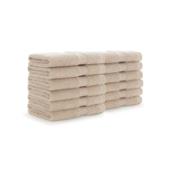 12x12 1LB Ring-Spun Beige Washcloths WASH-BEIGE