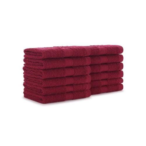 True Color Washcloth 12x12 Bugundy WASH BURGUNDY