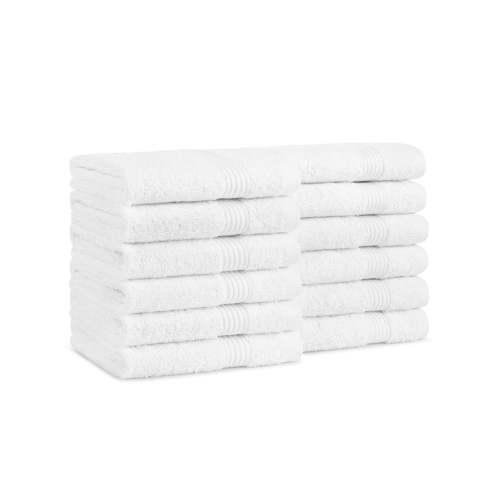 White Heavyweight Washcloth 13x13 1.5 lb - Dozen WC HH 1313 1.5 WHT