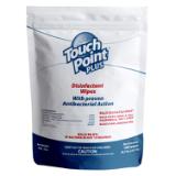 Touch Point Plus Disinfectant Wipes Pouch, 6.7x6.7, 6/160 WD160R