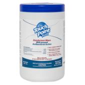 Touch Point® Plus Disinfectant Wipes Canister, 6.7” x 7”, 200 Wipes/Canister, 6 Canisters/Case WD200