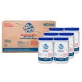 Touch Point® Plus Disinfectant Wipes Canister, 6.7” x 7”, 200 Wipes/Canister, 6 Canisters/Case WD200 2