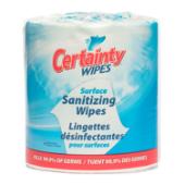 Certainty® Surface Sanitizing Wipes Large Roll, 8” x 6”, 1500 Wipes/Roll, 2 Rolls/Case WE1500