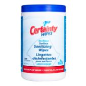 Certainty® No Rinse Surface Sanitizing Wipes Canister, 6.7” x 9”, 180 Wipes/Canister, 6 Canisters/Case WE180