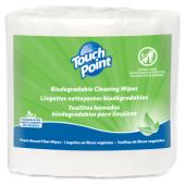 Touch Point® Biodegradable Cleaning Wipes, 1000 wipes/roll - 2 rolls/cs WE61000TP