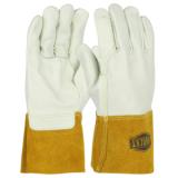 Heavyweight top grain cowhide MIG welding glove, wing thumb, WM6010 M
